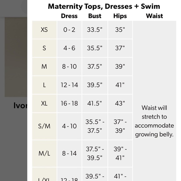 V For City Cream Brown Maternity Waist Tie Long Sleeve Midi Dress Size Small - Picture 11 of 11